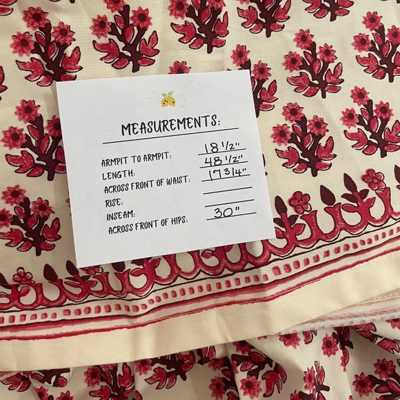 NWT!! J. CREW Poplin Apron Dress Floral Block Print Warm Sesame Red Size 16 - Picture 15 of 15